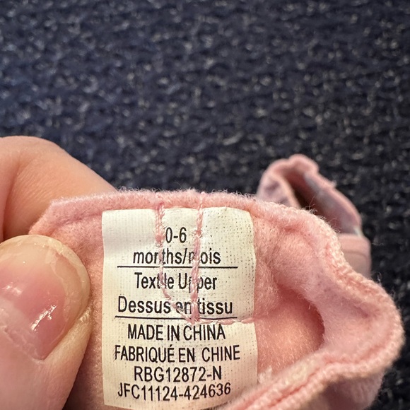 Robeez Pink Soft Sole Baby Shoes 0-6 Months - Picture 5 of 5